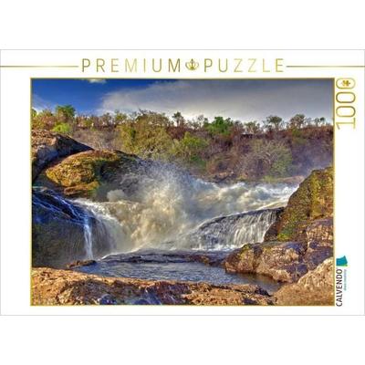 CALVENDO Puzzle Der Eingang zu Murchison Falls | 1000 Teile Lege-Größe 64x48cm Foto-Puzzle für glückliche Stunden