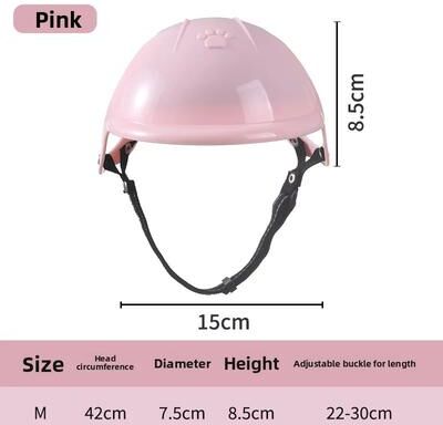 Uplift Treasures Pink Pet Motorcycle Helmet For Dogs And Cats pink 2