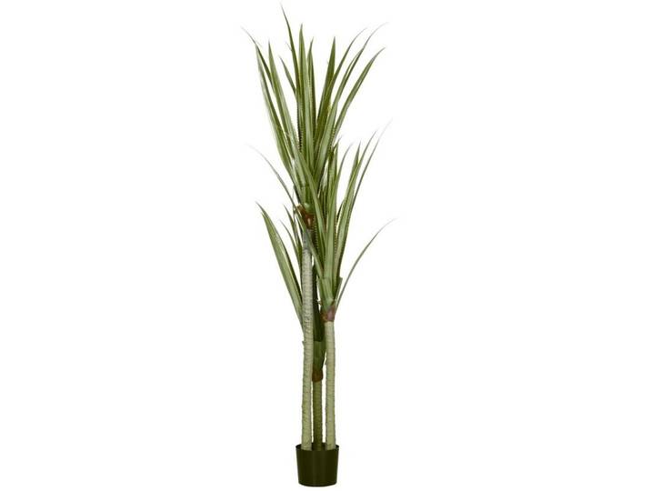 Okwish Kunstpflanzen Yucca 17/17/190 cm grün aus Kunststoff pflegeleicht, Grün, 190 cm, Dekoration, Blumen & Blumentöpfe, Kunstpflanzen