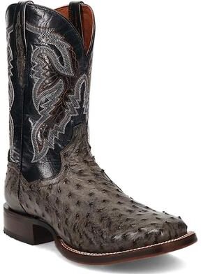 Dan Post Boots Alamosa (Men's) Casual in Grey, Size 8.5 EW, Genuine Exotic
