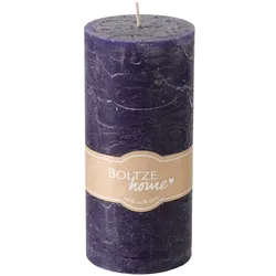 Boltze Stumpenkerze Casual, 15 cm, Ø 7 cm, Dunkelblau