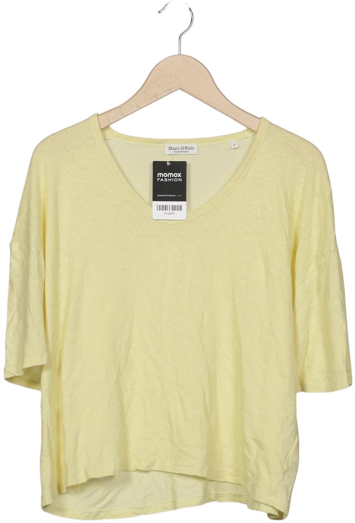 Marc O' Polo T-Shirt, Gelb, Gr. L, Hanf / Baumwolle - Second Hand
