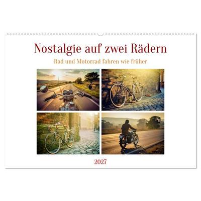 Nostalgie auf zwei Rädern (Wandkalender 2027 DIN A2 quer), CALVENDO Monatskalender