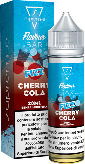 Suprem-e Fizz Cherry Cola Flavour Bar Liquido Shot Mix 20ml Cola Ciliegia Ghiaccio