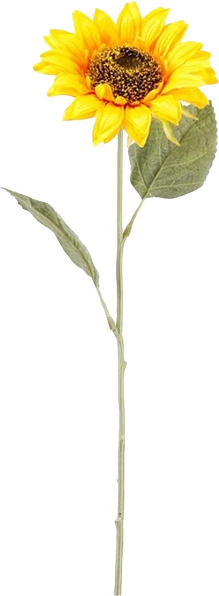 Emerald Kunstbloem Zonnebloem tak - Geel - 62 cm