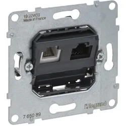 Legrand 765089 SEANO Einsatz Datendose RJ11+RJ45 Kategorie6 UTP