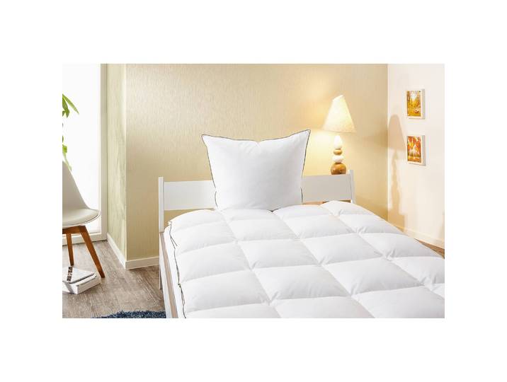 Oreiller Fiona I Blanc 80 x 80 cm Coton 70 % plumes, 30 % duvet