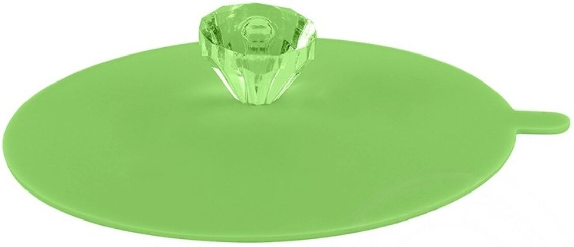 INF Diamant-Silikon-Becherdeckel 11cm – Staub- und Auslaufsicher, 2er-Set Grün