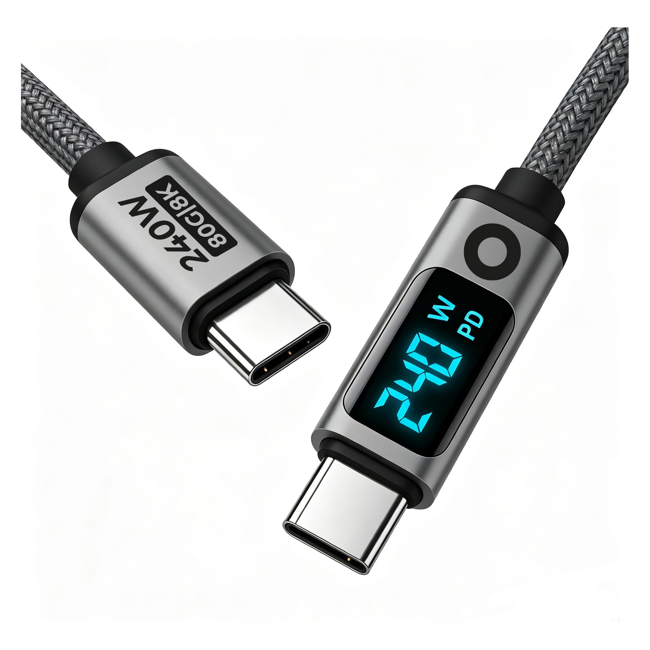 Mobile Origin 240 W, 80 Gbit/s, 8K/60 Hz, LED-Display, USB-C-Kabel, 1,5 m, CB18 (1.50 m, 240 W) (MO-LDU-CB18)