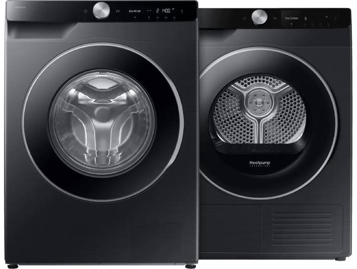 Samsung WW11DG6B85LB AI Wash + Samsung DV90DG6845LBU3 AI Dry+