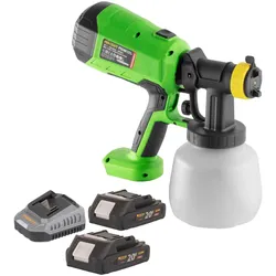 Procraft, Farbsprühsystem, PSE40bb Akku Farbspritzpistole 20 V + 2x Akku 2,0 Ah + Ladegerät