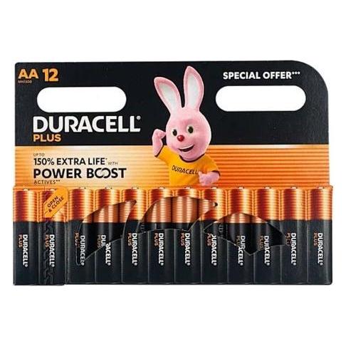 Duracell Plus Boost AA 12stk/pk alkaline swan 53841 (12 Stk., AA) (5000394176355)