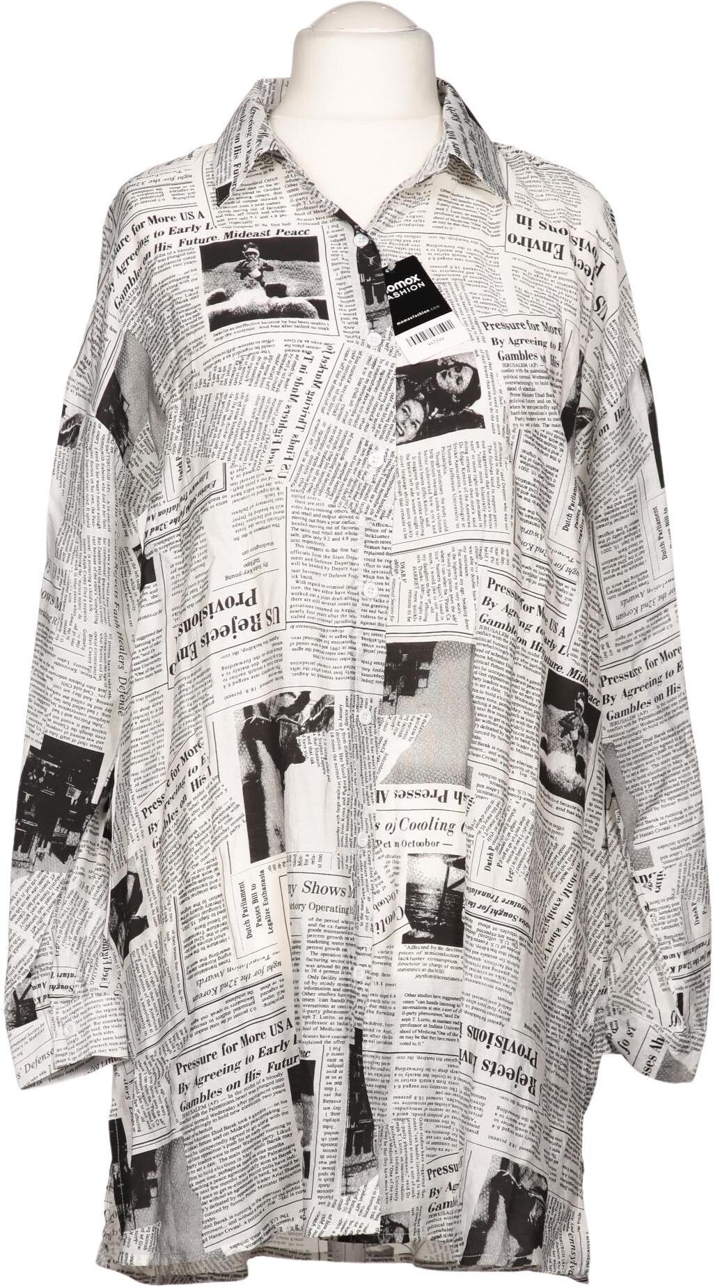 Forever Unique Damen Bluse, Weiß, Gr. M, Synthetik - Second Hand