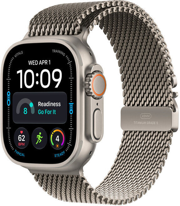 Apple WATCH ULTRA 4 49MM GPS + TITÂNIO NATURAL E LOOP MILANESA - S