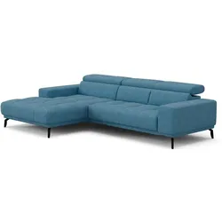 COTTA Ecksofa mit Funktion Jamba Stoff Azure