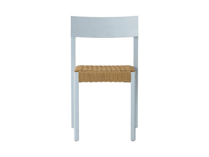 Audo Copenhagen Mauro Stuhl Linen blue oak-paper cord