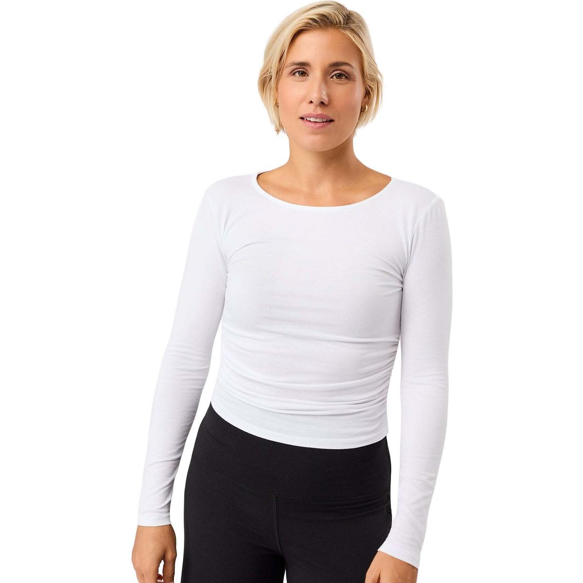 Mandala Side Ruffled Longsleeve white L SH95JE18-Side-Ruffled-Longsleeve-white-L