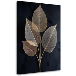 WANDBILD blätter botanik minimalismus