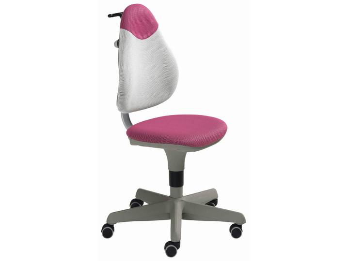 Paidi Jugenddrehstuhl, Rosa, Weiß, Sternfuß, 63x86-102x53 cm, Stoffauswahl, Typenauswahl, Arbeitszimmer, Bürostühle, Jugendschreibtischstühle & Kinderschreibtischstühle