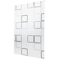 KS Handel 24 Basic Duschrollo Duschvorhang PEVA Quadro 110x240 cm
