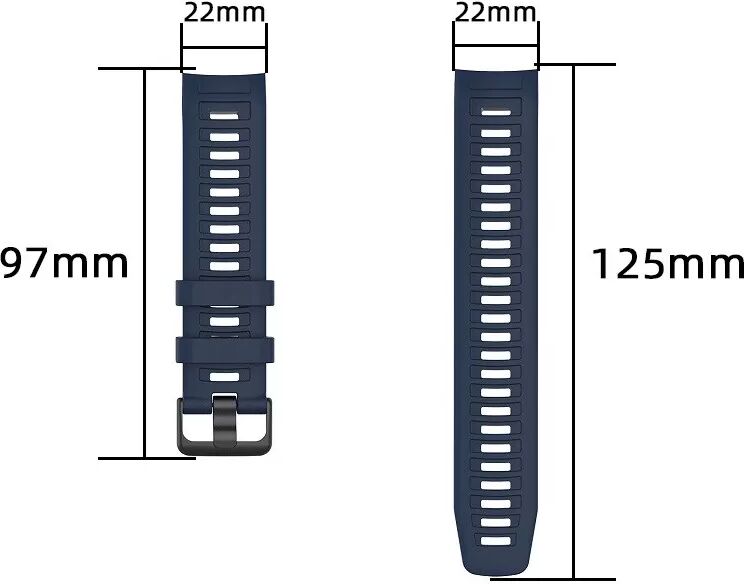 INF Garmin Instinct 2 Silikon-Uhrenarmband Schwarz