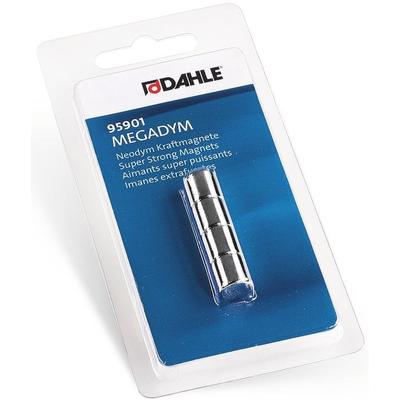 Dahle Megadym Magnet Cylinder 10mm VE=5x4 Stück silber