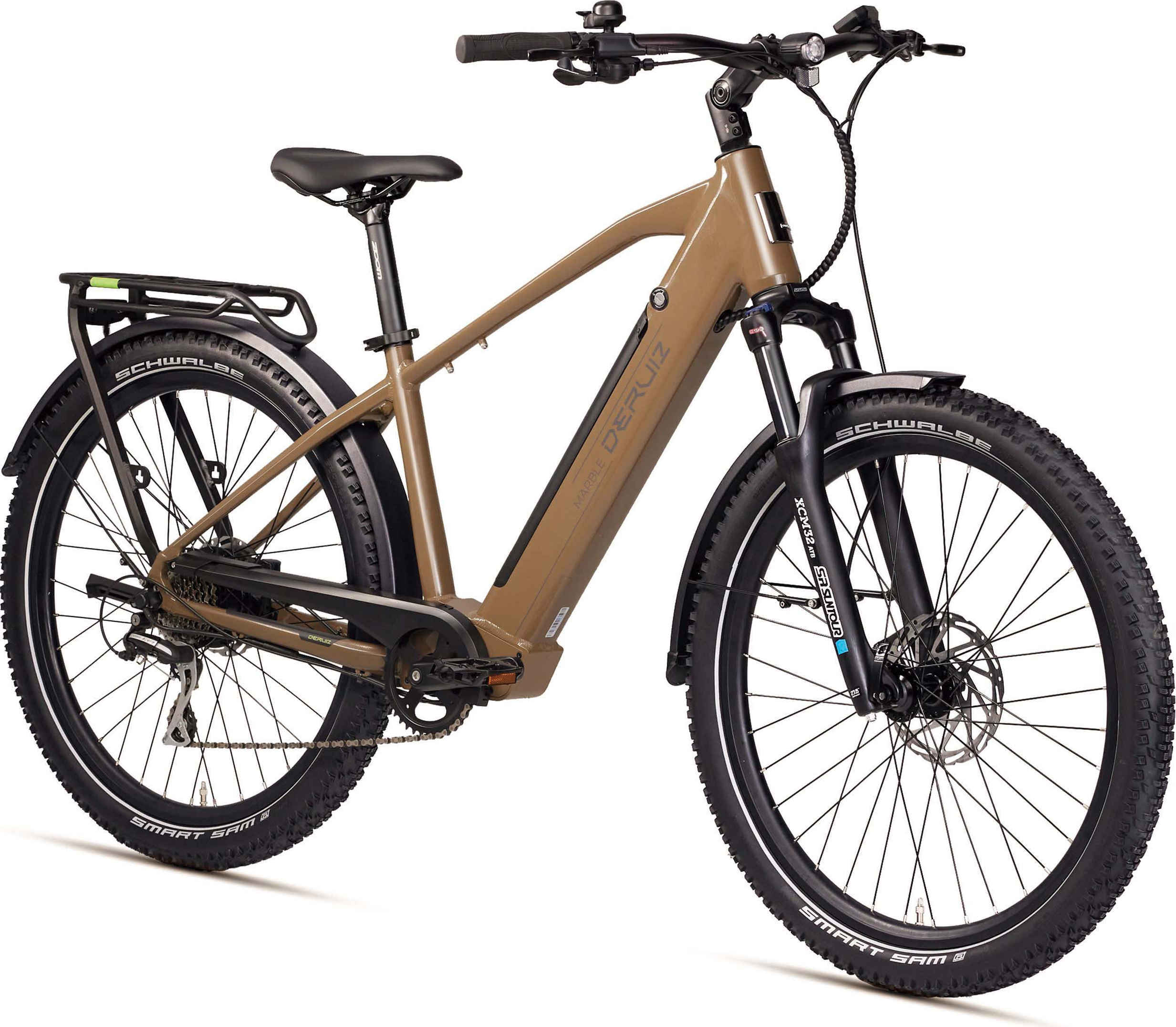 DERUIZ E-Bike Marble SUV 27.5 Zoll, Trekking Elektrofahrrad mit Hinterradmotor und 644Wh Batterie, Reichweit 160km (mit Akku-ladegerät, mit werkzeug)
