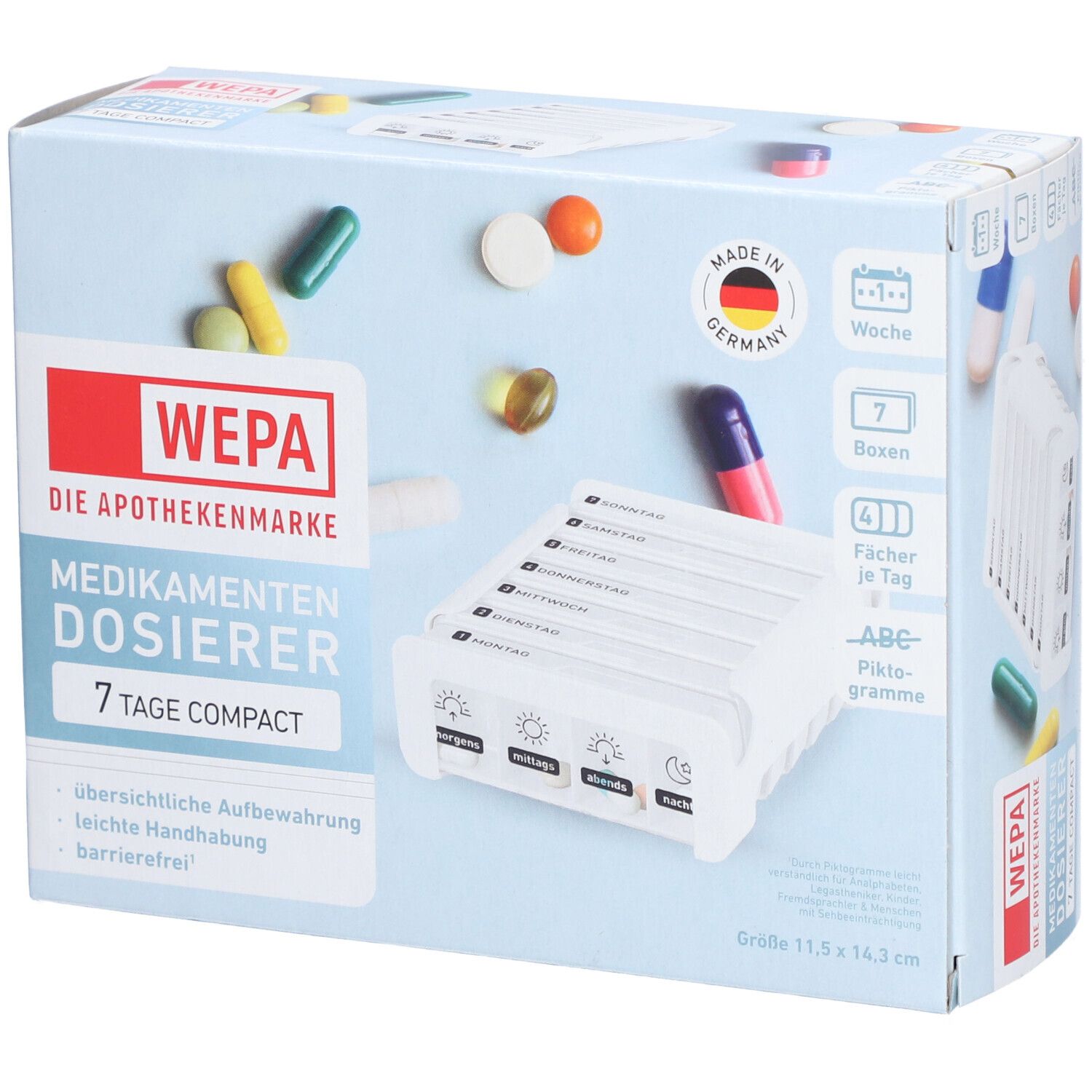 Wepa 7 Tage Compact Wochenmagazin weiß 1 St Box