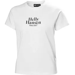 Helly Hansen, Damen, Sportshirt, W Core Graphic T-Shirt (XS), Weiss