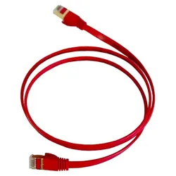 Vago-Tools CAT7 Patchkabel Netzwerkkabel rot 0,5m flach