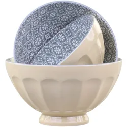 Chic Antique Arés Schüssel 5er-Set, H9/D15,5 cm, latte