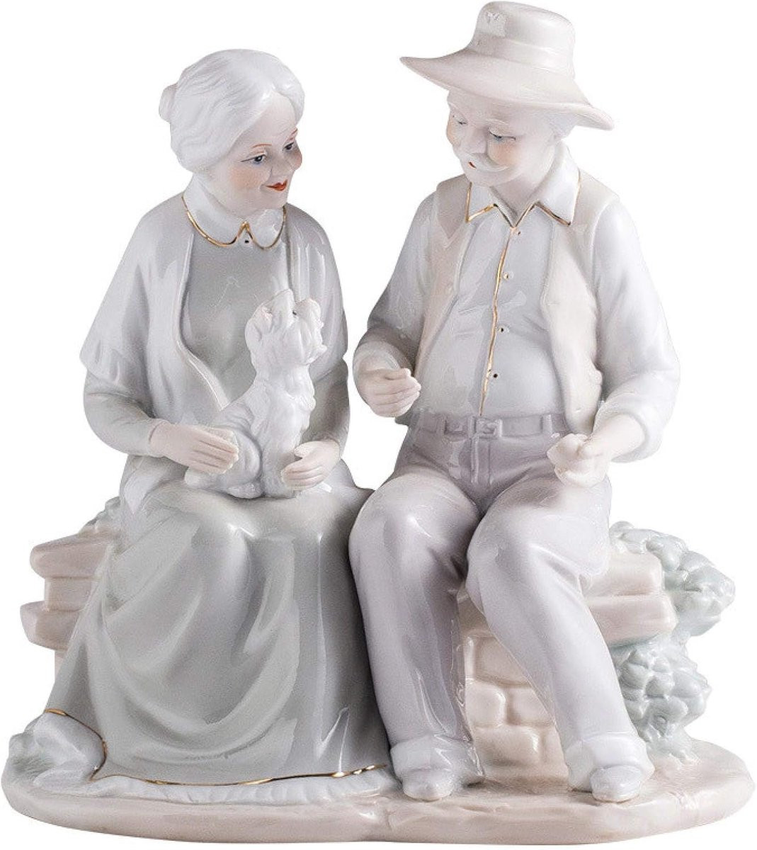 Decoratieve Keramiek Sculptuur van een Modern Paar voor als Huwelijksgeschenk