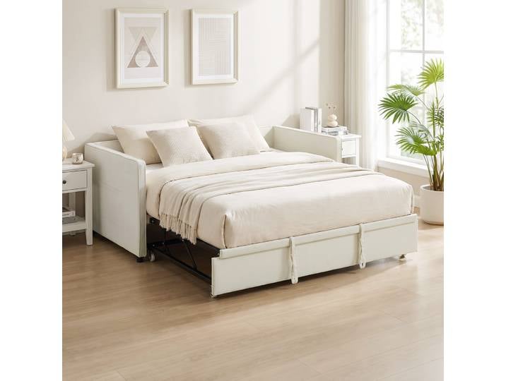 HOMCOM Canapé-lit 2 Places Lit Double 90x190cm