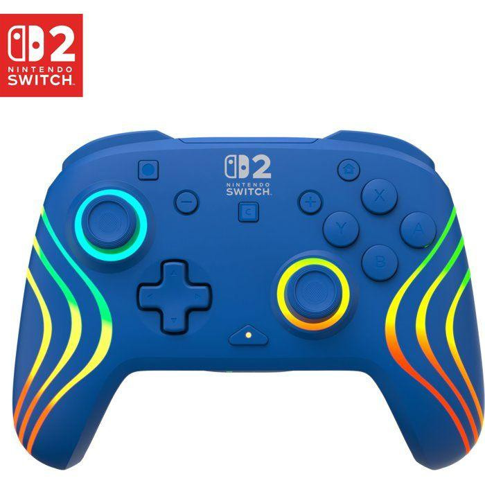 Turtle Beach Afterglow Wave Draadloze Gamingcontroller met RGB voor Nintendo Switch 2 - Blauw