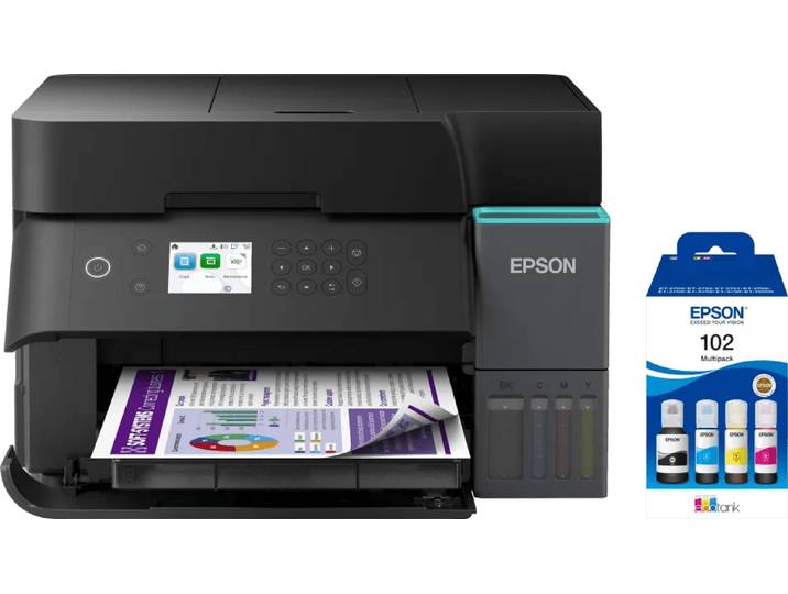 Epson EcoTank ET-3950 + 1 set extra inktflesjes