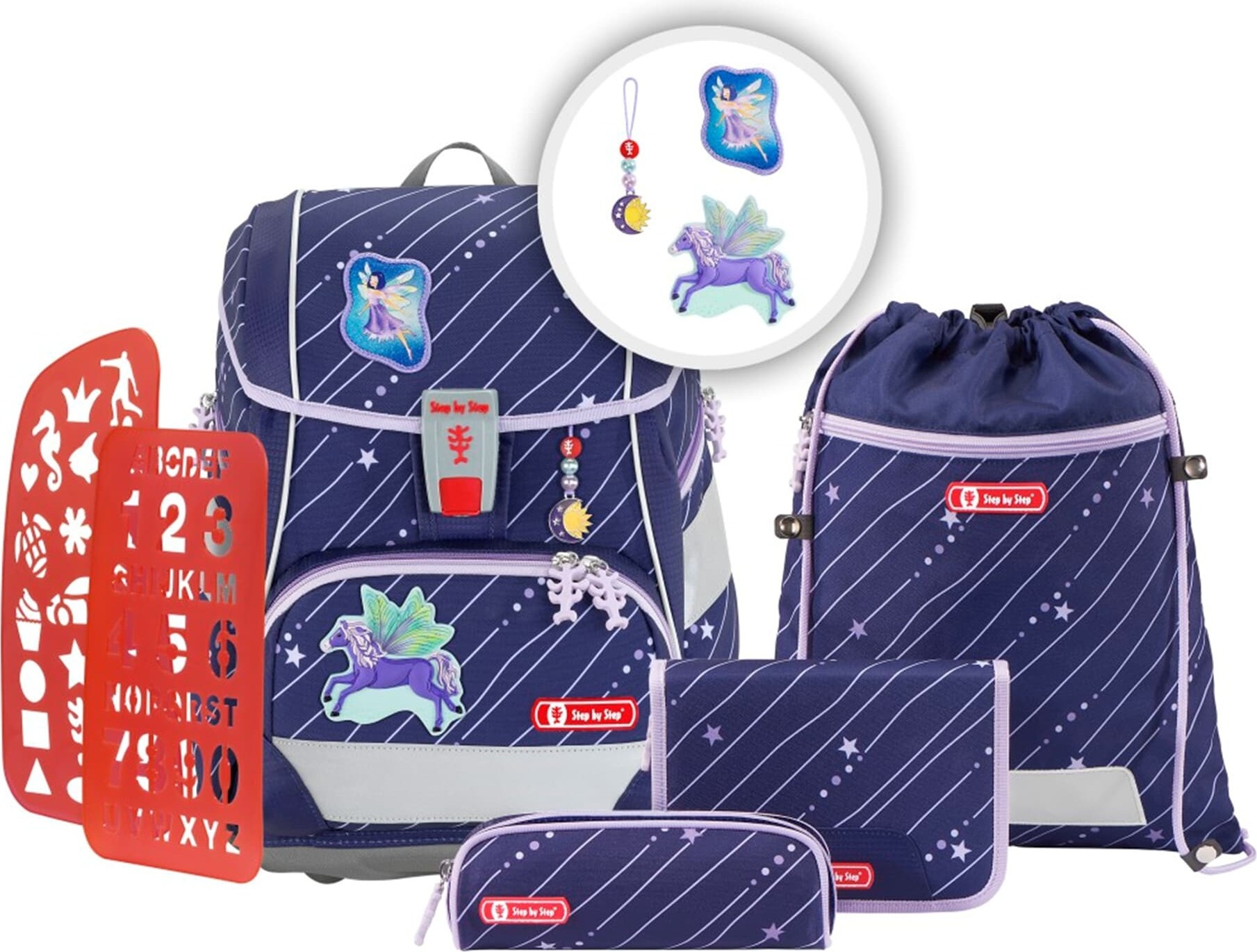 Step by Step Ranzen-Set 2IN1 PLUS, 6-teilig