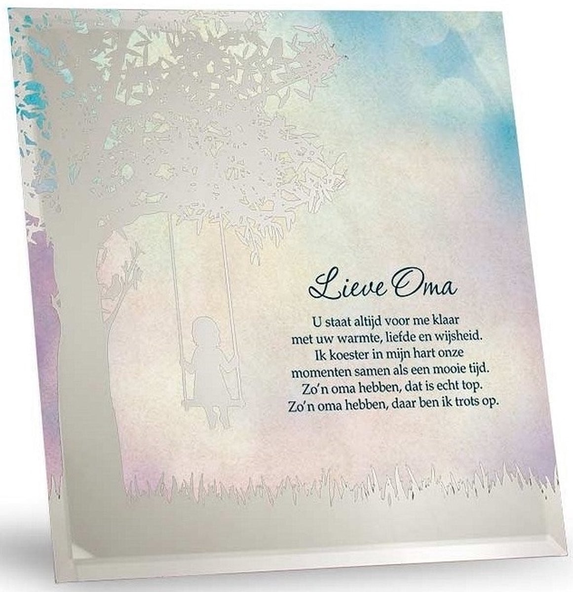 Silver Silhouette spiegel Lieve Oma