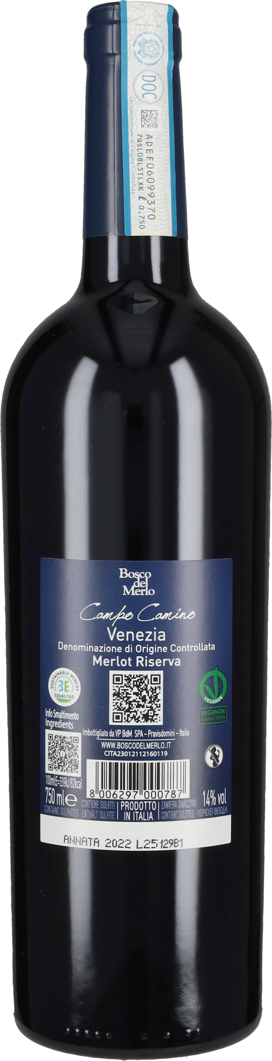 Merlot Riserva 'Campo Camino' Bosco del Merlo 2022