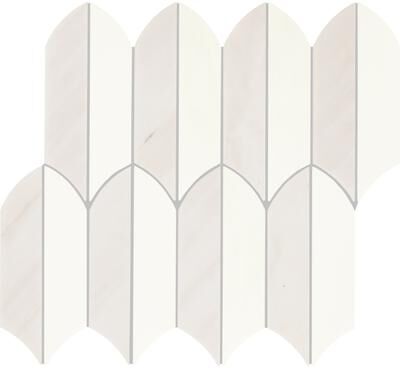 Daltile Eclessia Marble Natural Stone Feather Mosaic Polished (10 PCS Per Carton) (10.10 SQFT Per Carton)