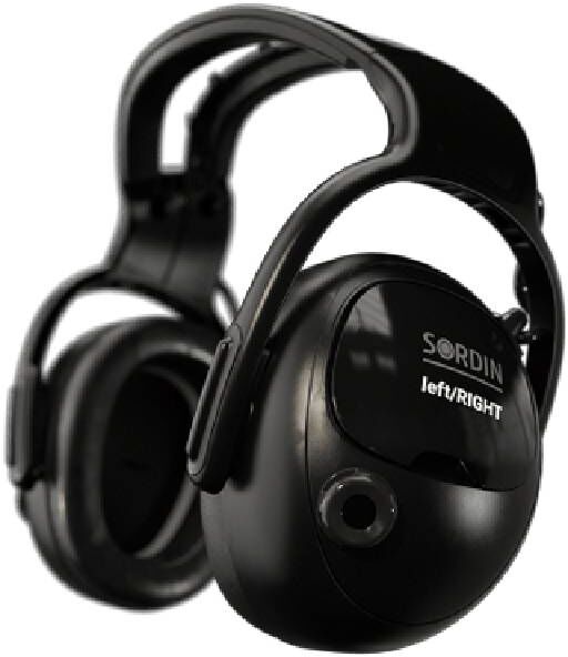 Sordin Left/Right CO Pro Med Casque anti bruit de communication avec protection auditive avancée pour les environnements de travail exigeants.