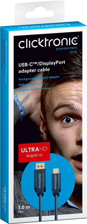 Clicktronic Adapterkabel USB-C naar DisplayPort, 1 meter