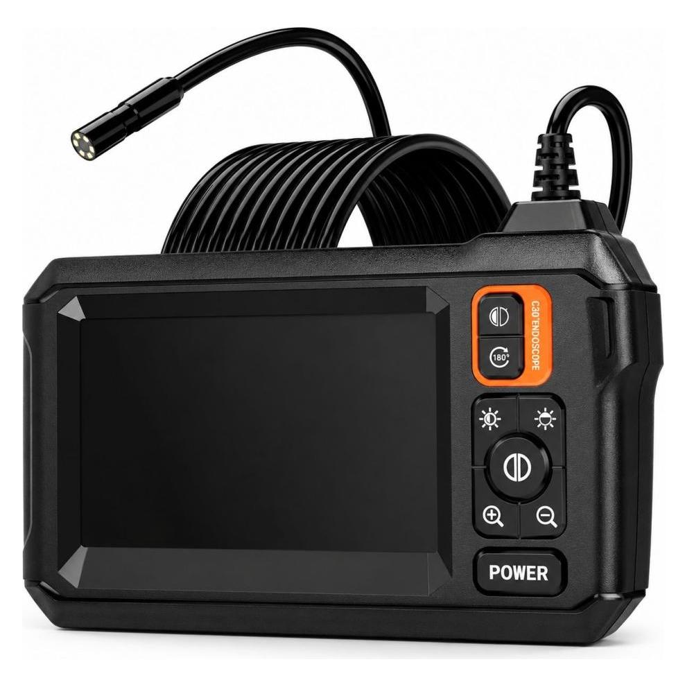 PowerGuard Industrie Endoskopkamera 1080p HD 4.3 Zoll LCD IP67 (00036257)