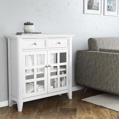 WYNDENHALL Normandy SOLID WOOD Entryway Storage Cabinet
