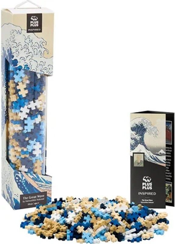 Plus-Plus Inspired 350 pcs Katsushika Hokusai : The Great Wave - Plus Plus