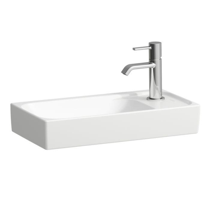 Laufen Meda Handwaschbecken H8151130001121 46x23,5cm, unterbaufähig, ohne Überlauf, ohne Hahnloch, weiß