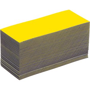 Eichner Magnetschilder 9218-02362, gelb, 100 x 30 mm, für Handbeschriftung, 100 Stück