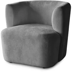 SESSEL Nori grau velour