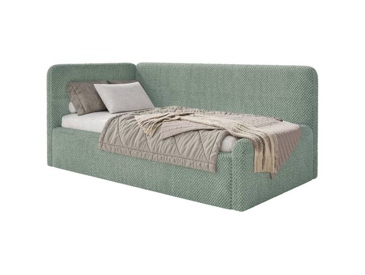 Jugendbett 90x200 cm Fanklo linksseitig mit Stauraum,