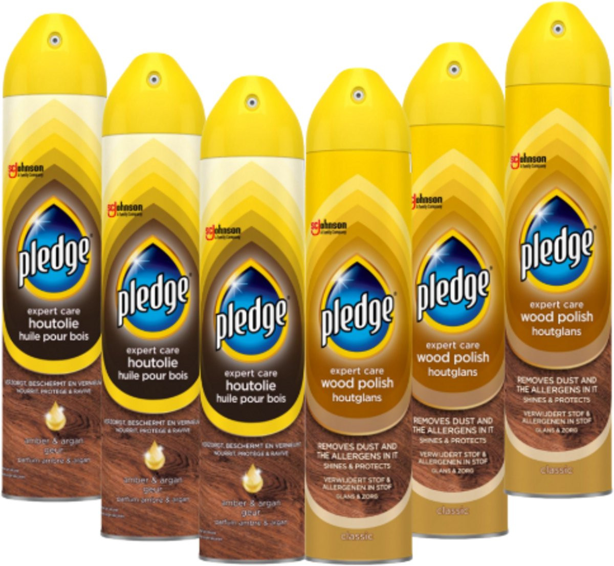 Pledge Beautify It Classic Spray en Revive It Voedende Olie Set van 6 stuks