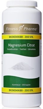 Fitness Pharma Magnesium Citrat Kosttilskud 200 stk